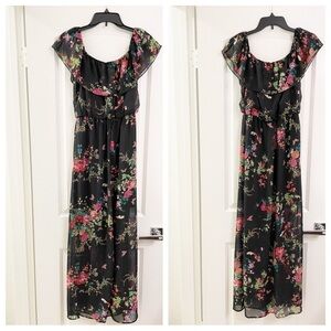 Bailey Blue floral print maxi dress